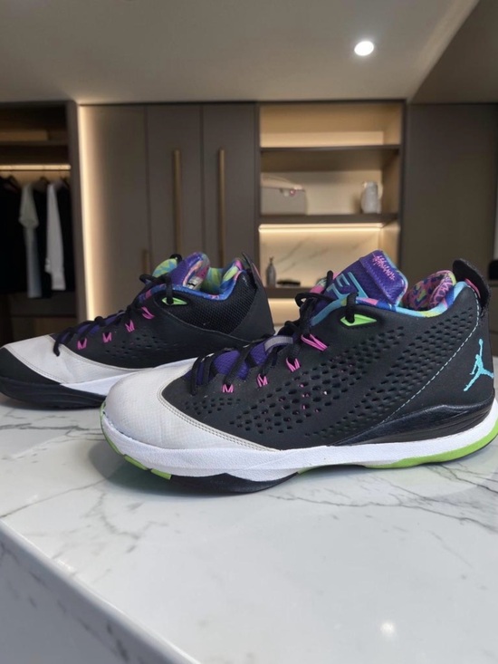 Jordan Other - Nike Air Jordan CP3.VII Bel Air Basketball Shoes Black Purple Neon Size 11